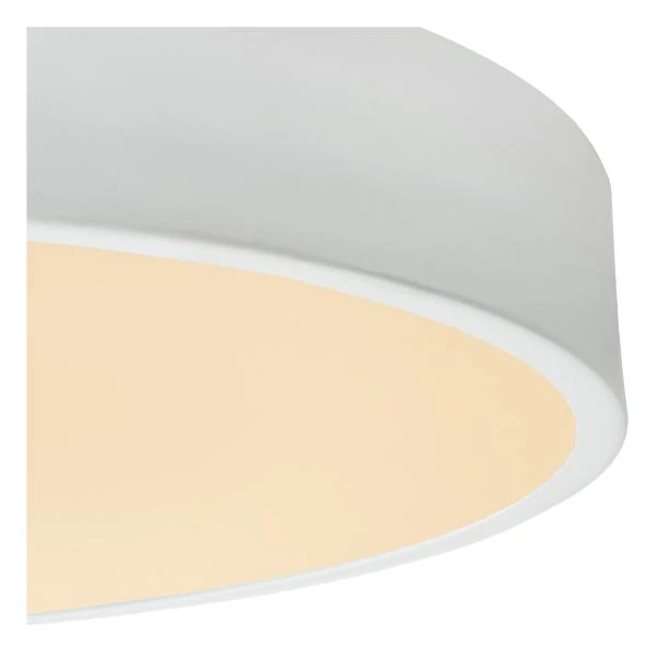 Lucide UNAR - Flush ceiling light - Ø 20 cm - LED Dim. - 1x12W 2700K - 3 StepDim - White - detail 2